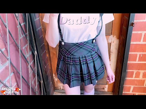 ❤️ Schoolgirl Sucks her dick deeply and fucks instead of classes. ❤❌ Porno at us ☑