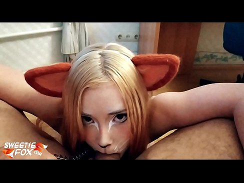 ❤️ Kitsune swallow dick and cum in her mouth ❤❌ Porno at us ☑